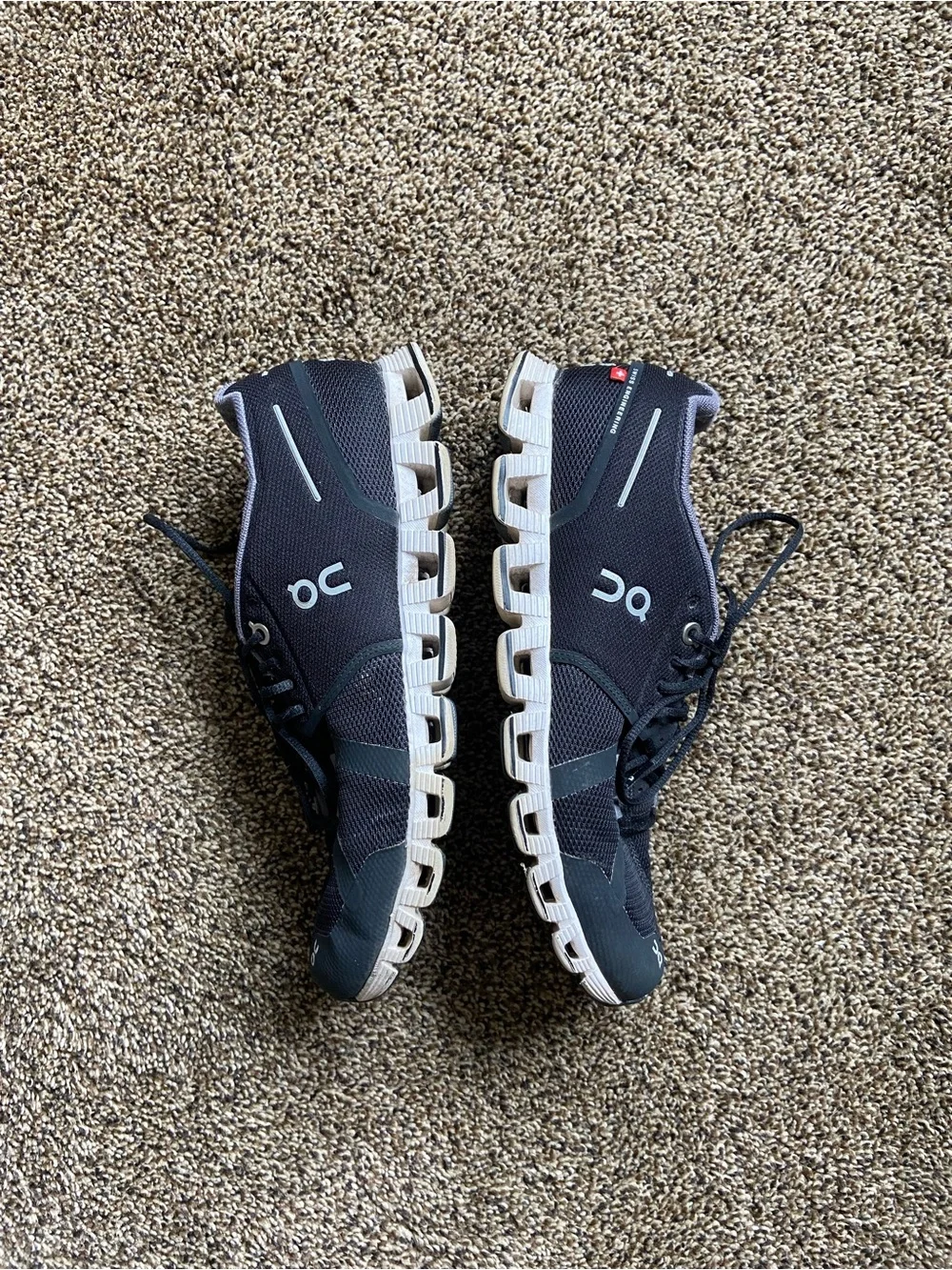On Cloud Running Shoes Black Women 8.5